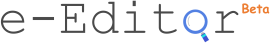 e-editor beta logo